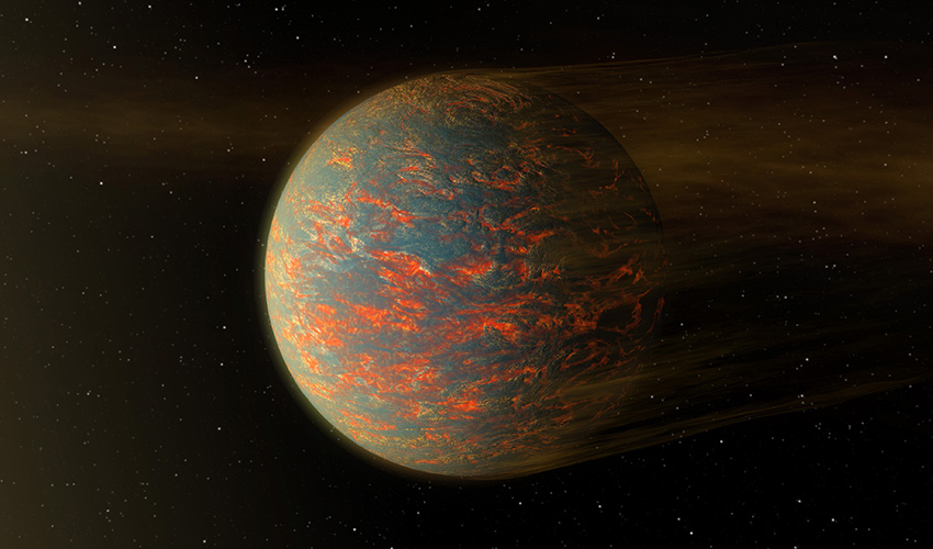 An artist's rendering of 55 Cancri e.