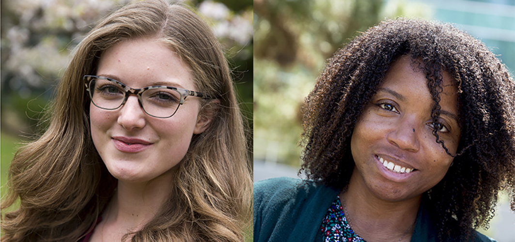 Two headshots of female students.