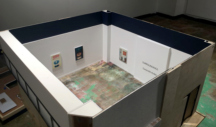 A miniature version of a University art gallery