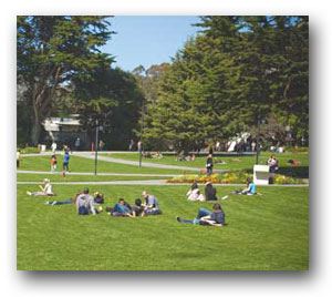 An image of students on the quad.