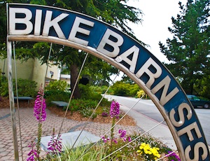 A photo of the Bike Barn at SF State.