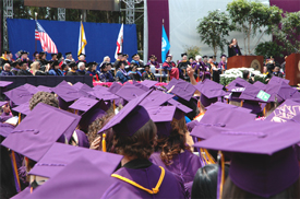 Photo of a crowd of students at SF State’s Commencement in 2010.