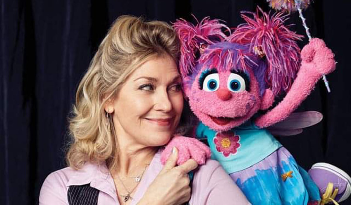 Leslie Carrara-Rudolph and the Abby Cadabby puppet