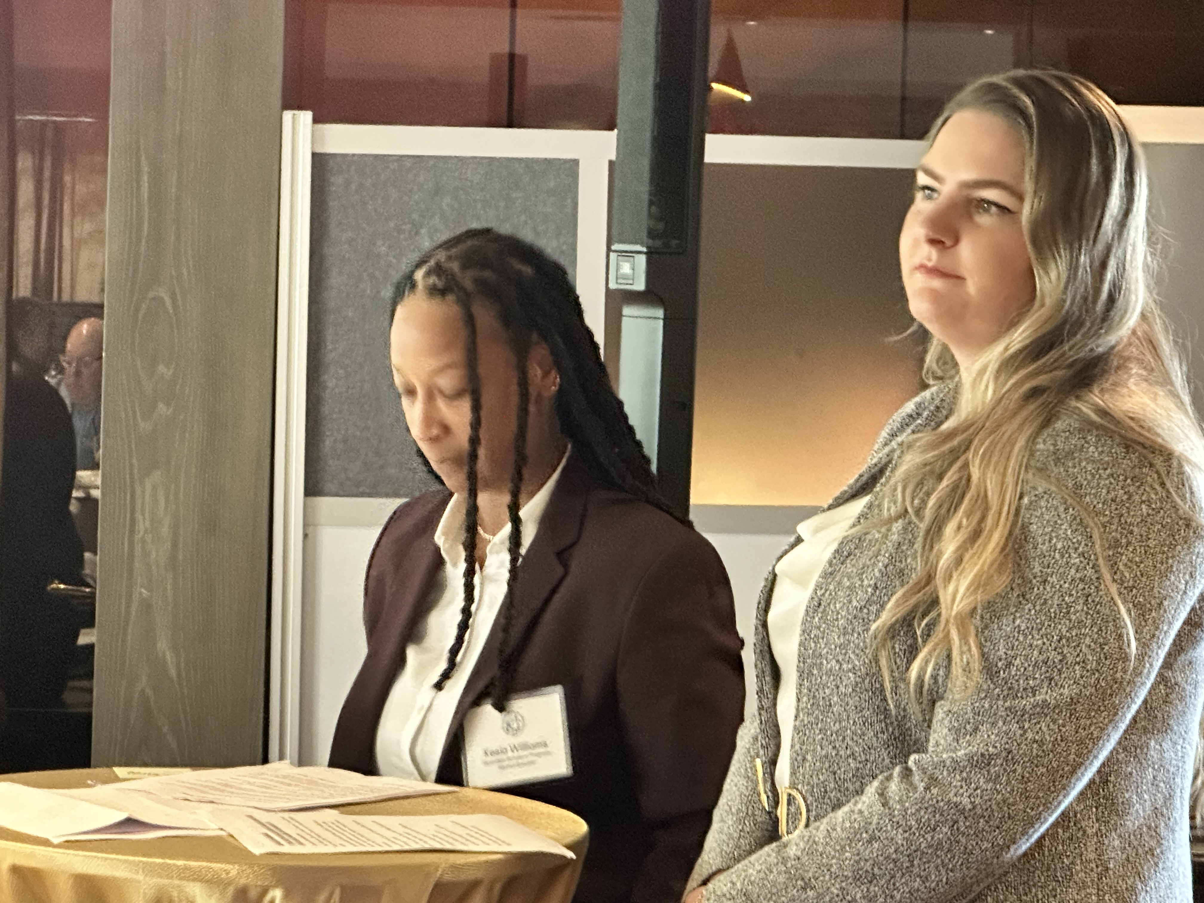 Kesia Williams (left), Jessie Peterson (right)