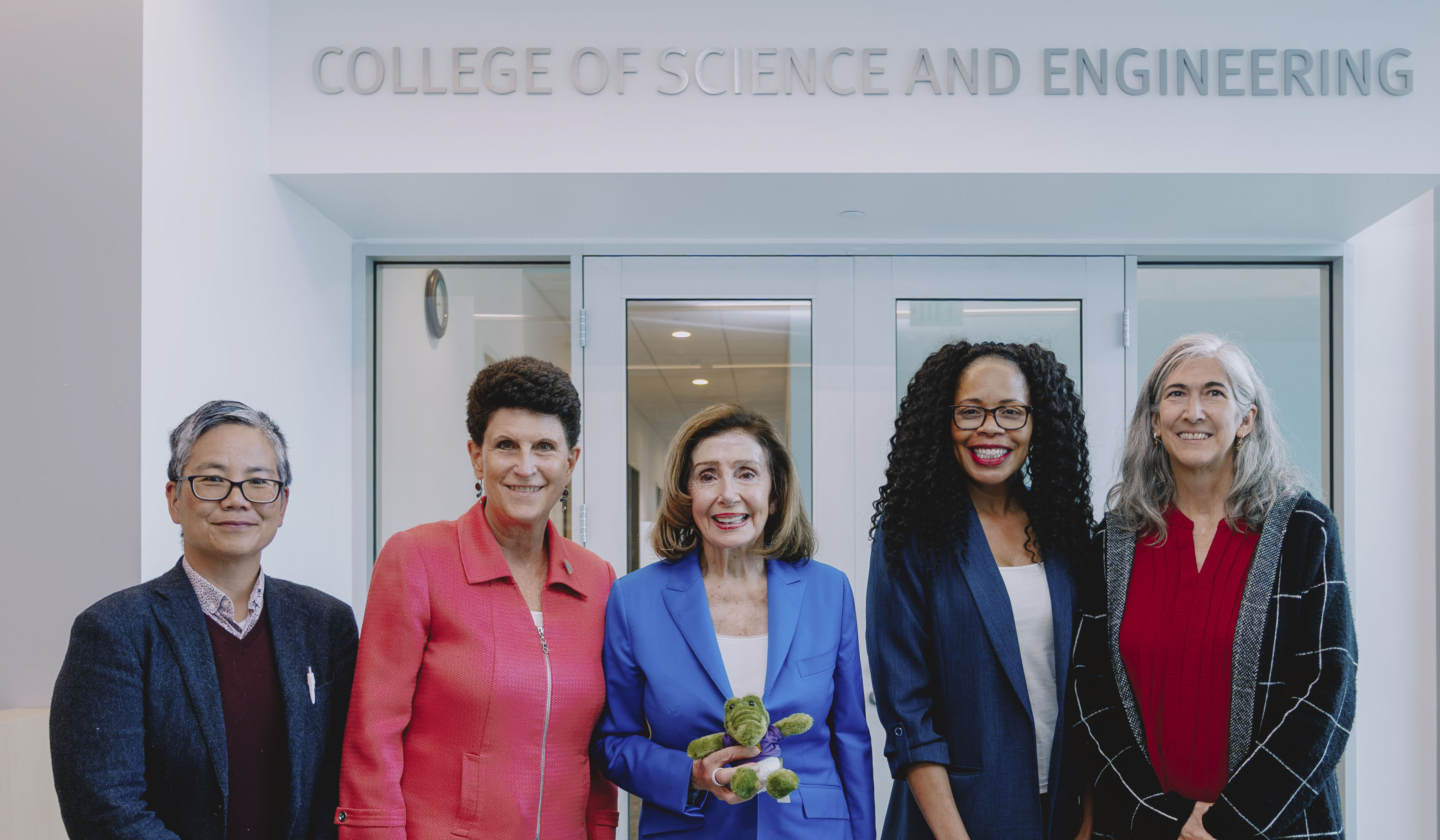 Pelosi with University leaders
