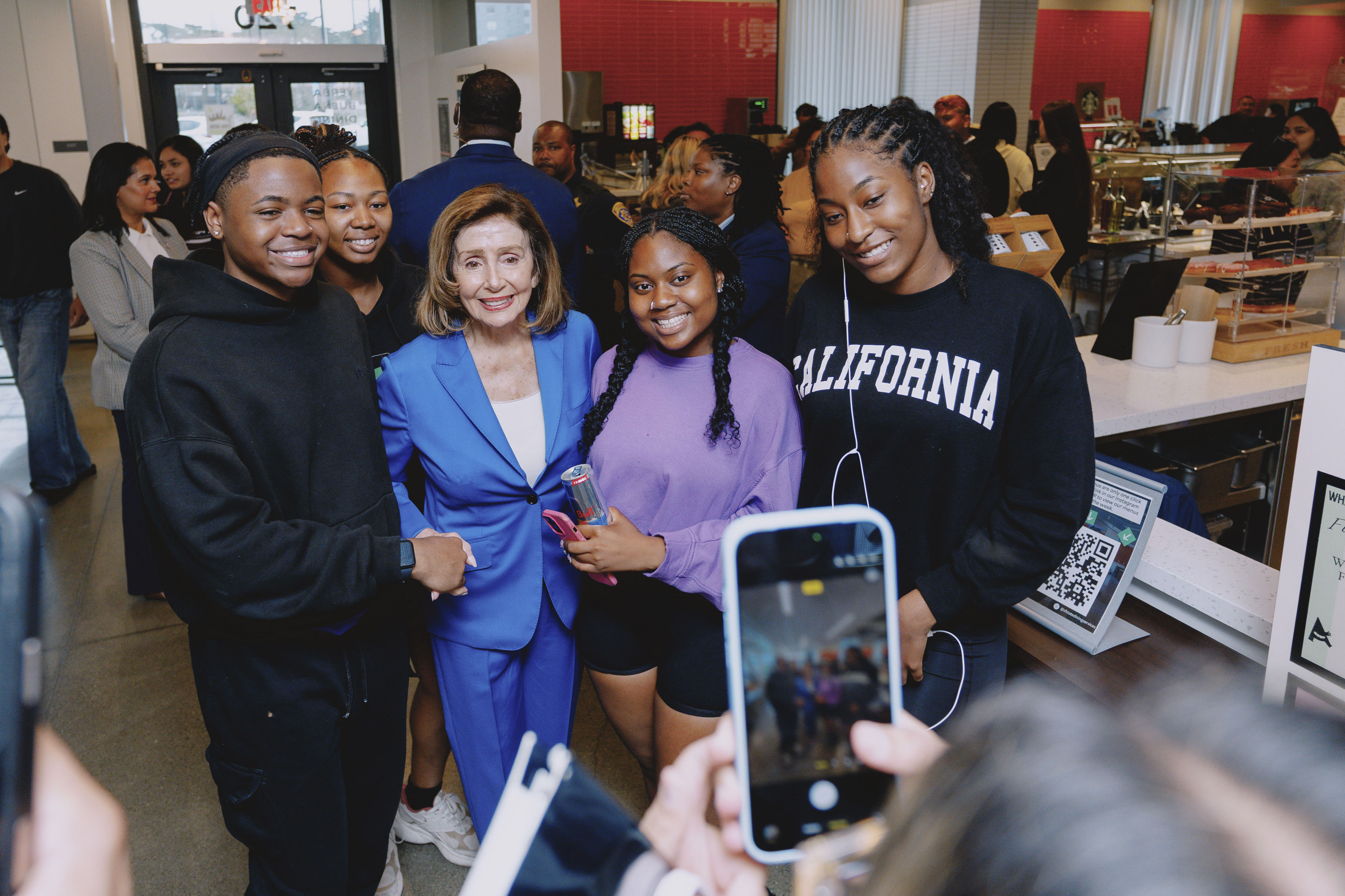 Pelosi at Residence Hall