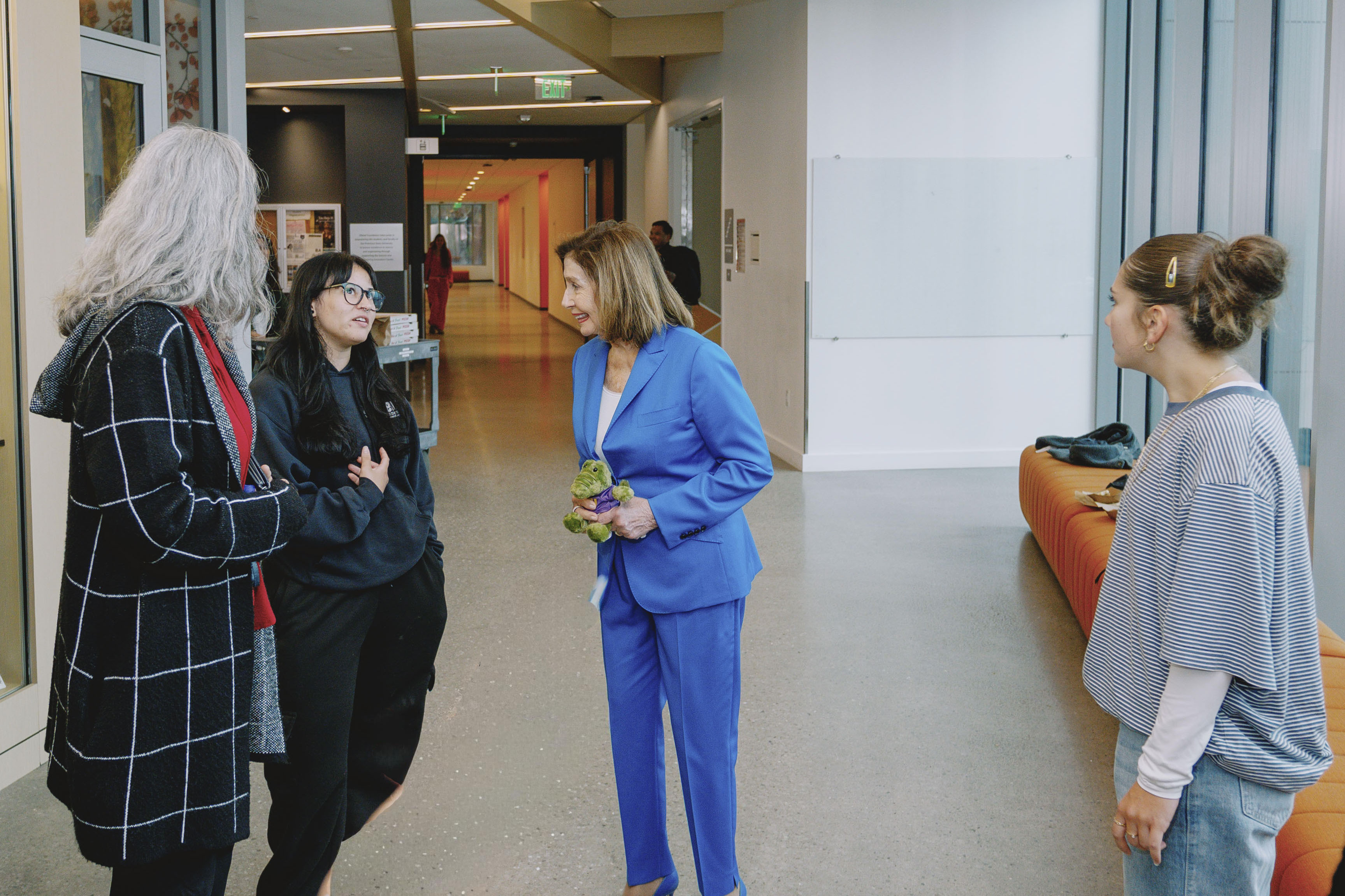 Pelosi with Grad students