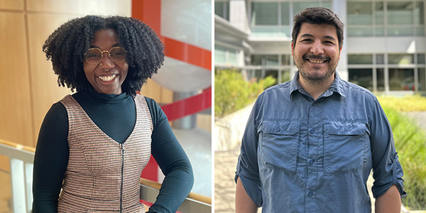 Headshots of two SFSU alums