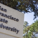 A sign says San Francisco State University