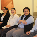 Partial cohort of interns prior to presenting their projects