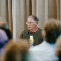 Kim Stanley Robinson speaking on a panel