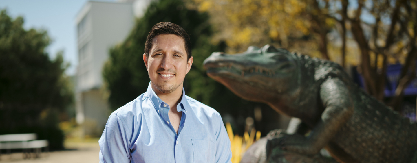 Frankie Sanchez on campus
