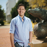 Frankie Sanchez on campus