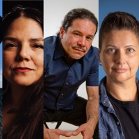 A split image of authors Julian Lopera, Leticia Hernandez, Norman Zelaya, Carolina De Robertis and Josepg Cassara 